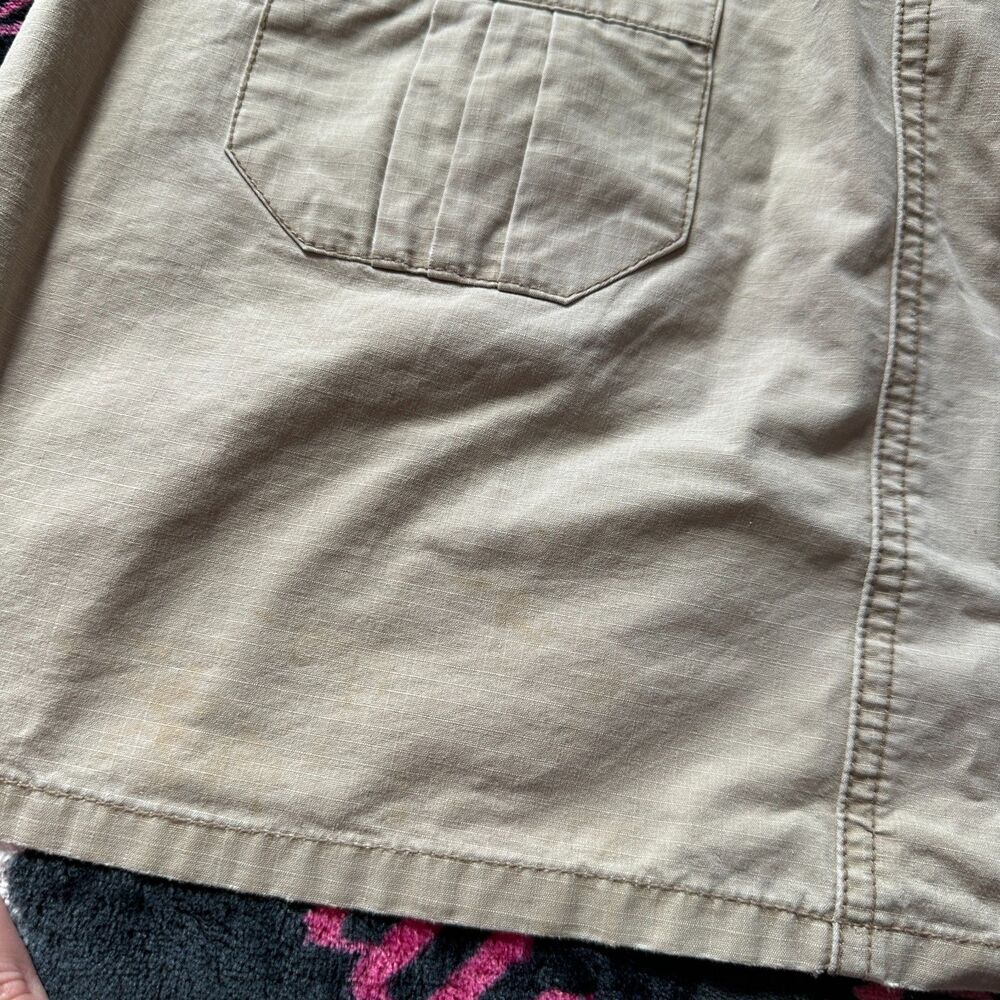 Vintage Y2K American Eagle Khaki Cargo Utility Mini Skirt Size 4 - Picture 5 of 5
